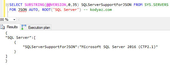 SQL Server JSON Support for Database Developers