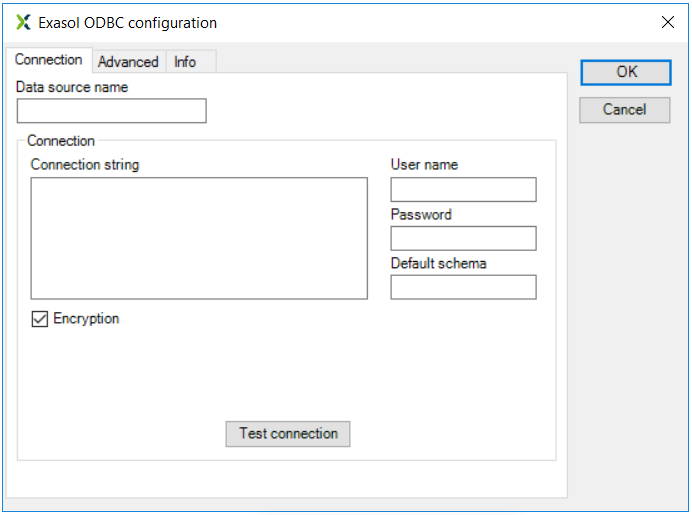 create Exasol ODBC configuration