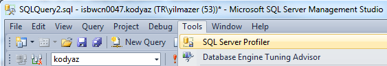 SQL Server Profiler tool