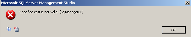 SQL Server database restore error SQL Server database restore error