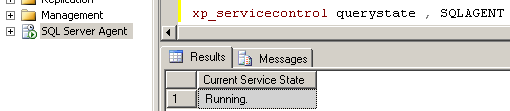 xp_servicecontrol-sql-server-agent-service-running