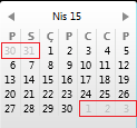 create month calendar in SQL Server