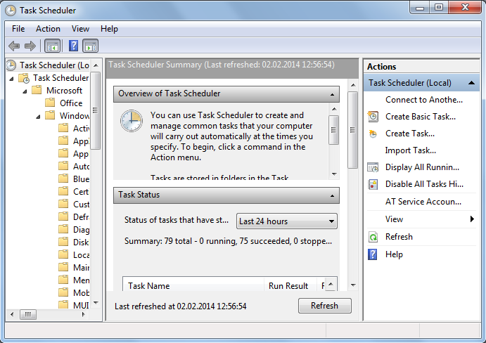 Windows Task Scheduler Program