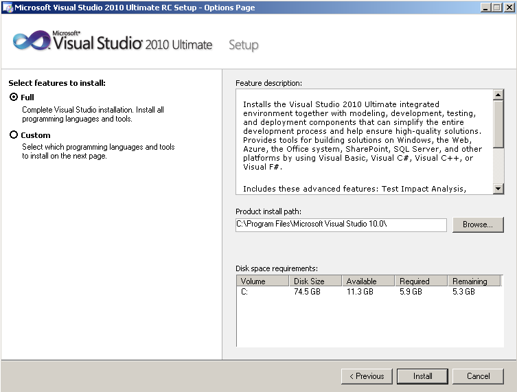 visual-studio-2010-features-to-install-path-and-disk-space-requirements