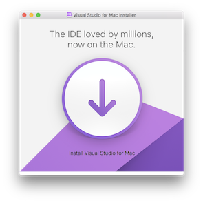 install Visual Studio for Mac
