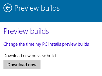Windows 10 Preview builds