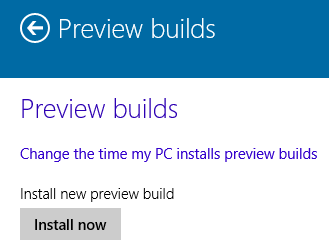 install Windows 10 Preview build