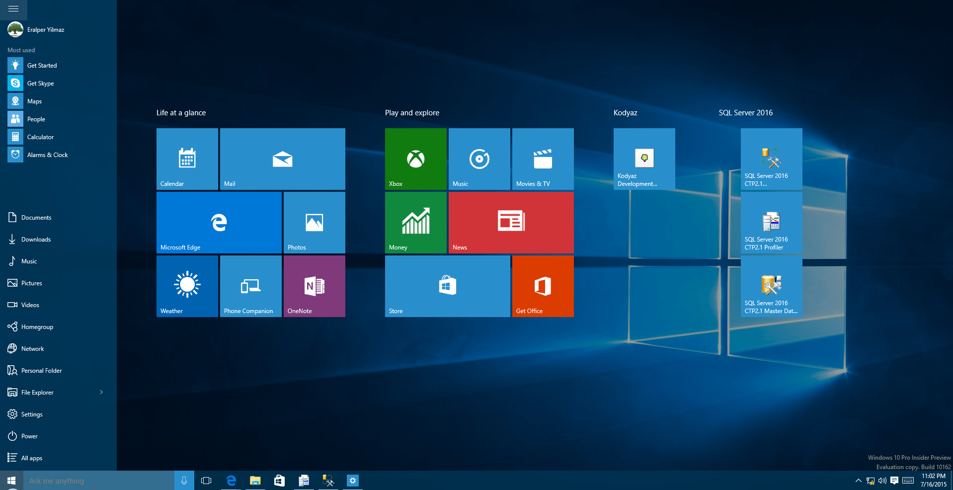 use Start as full screen on Windows 10