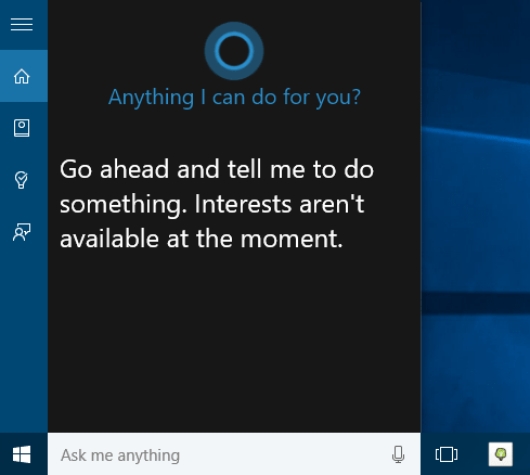 Windows 10 Cortana personal assistant for Windows users