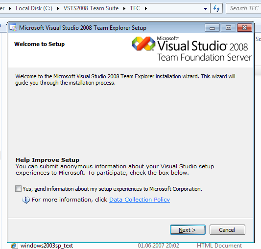 MS-Visual-Studio-2008-Team-Explorer-Installation