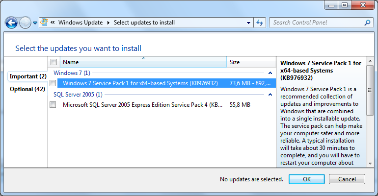 microsoft windows 7 service pack 1 update download