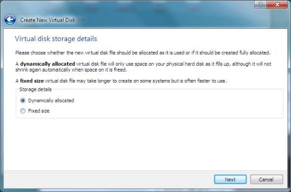 create dynamically allocated virtual disk create dynamically allocated virtual disk