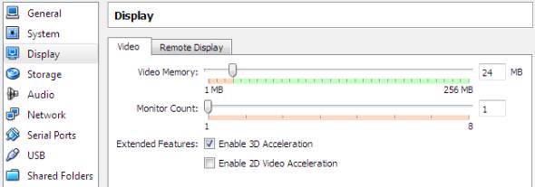 enable 3D acceleration for virtual machine display enable 3D acceleration for virtual machine display