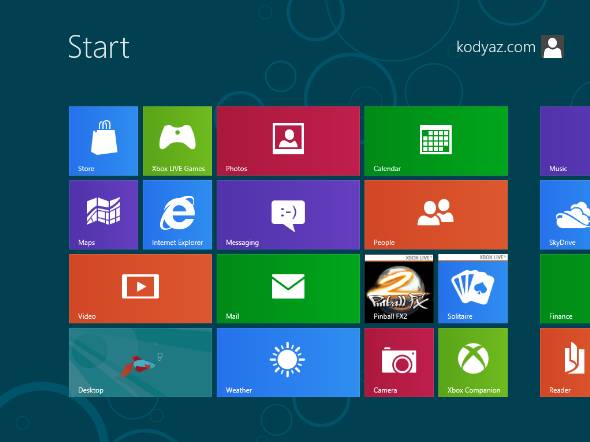 consumer beta Windows 8 start screen