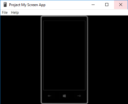 Project My Screen app for Windows Phone to capture and save phone screen