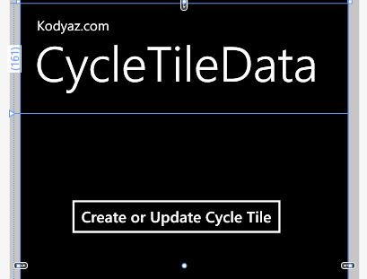 create cycle tile for Windows Phone app