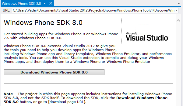 Install Windows Phone SDK to build apps for Windows Phone 8 devices