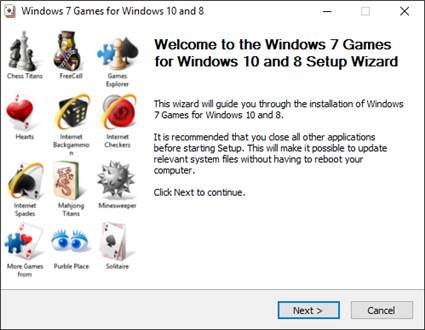Windows Games for Windows 10 and Windows 8