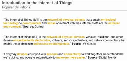 IoT Internet of Things Definition