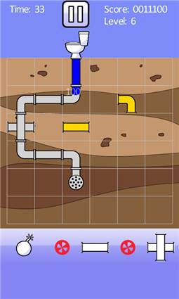 Flush Puzzle Water Pipe game for Windows Phone 8