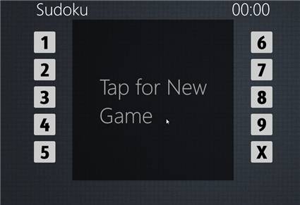 Windows 8 Touch Screen Sudoku Game