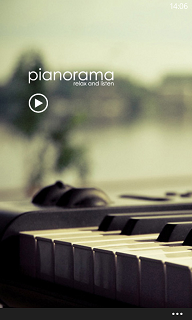 Pianorama Windows Phone 8 app