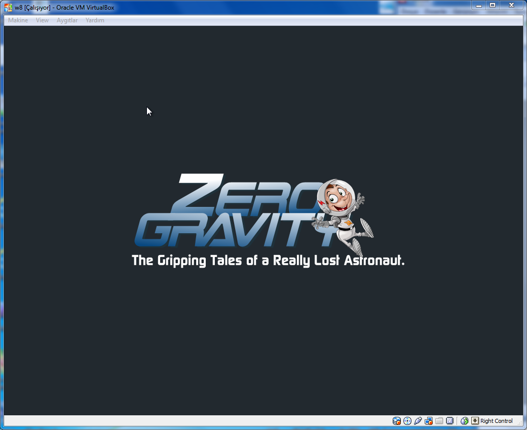 Windows 8 Zero Gravity game application