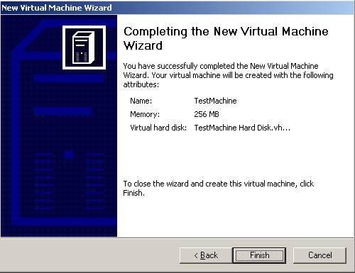 Virtual Machine Wizard