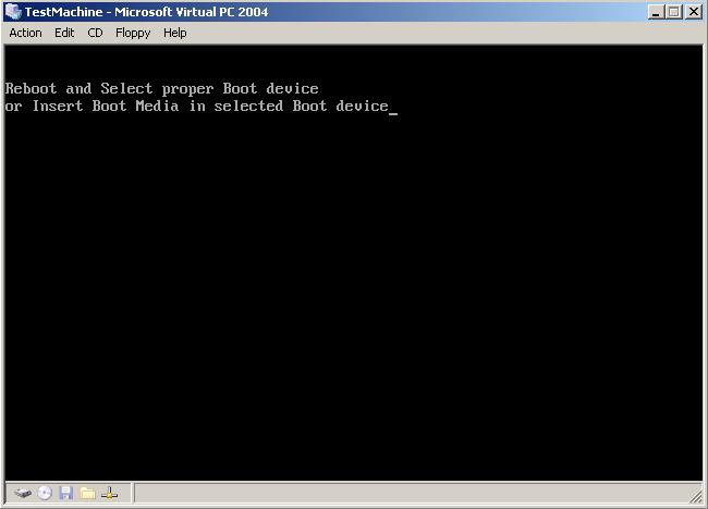 Reboot Virtual PC