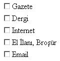 ASP.NET CheckBoxList kontrol