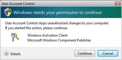 How to Activate Windows Vista, Microsoft Windows Vista Activation