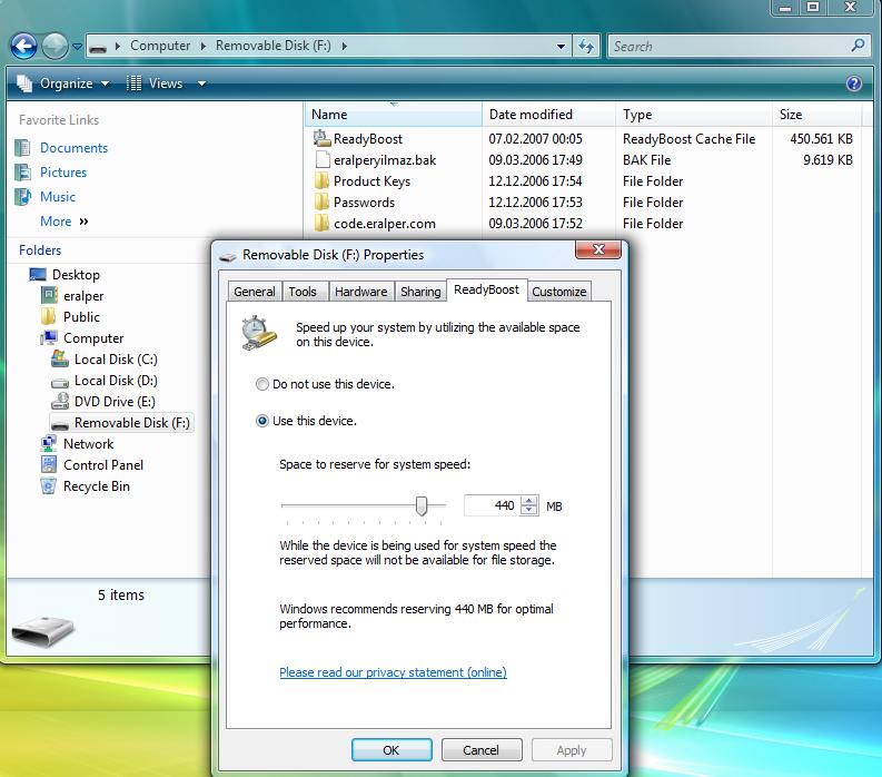 removable disk readyboost