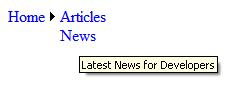 ASP.NET menu control sample