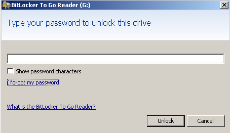 BitLocker Forget Password