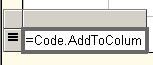 custom code function adds to shared string array