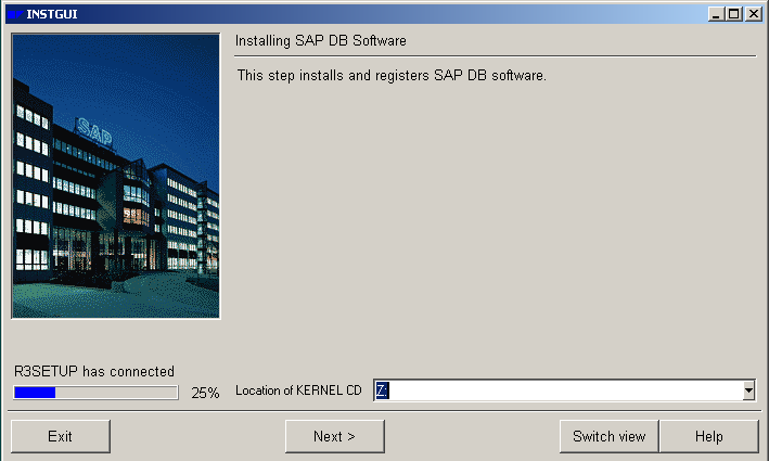 installing sapdb software