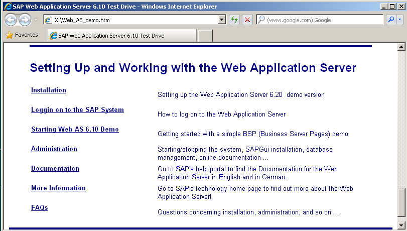 sap miniwas web application server installation