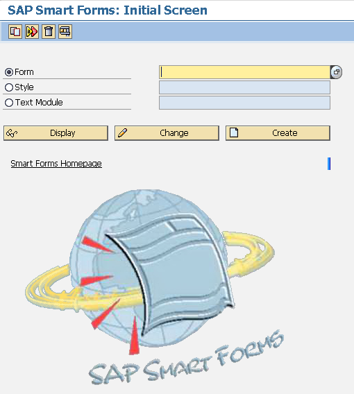 SAP Smart Forms initial screen