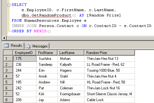 use-random-function-newid-in-sql-function