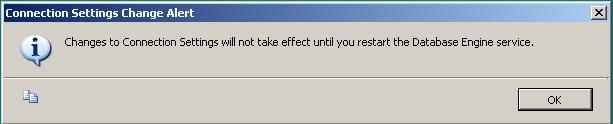 SQL Server Connection Settings Change Alert