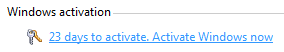 activate Windows now