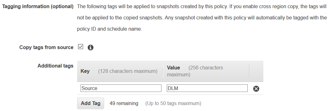 tagging EBS snapshots using data lifecycle policy tagging EBS snapshots using data lifecycle policy