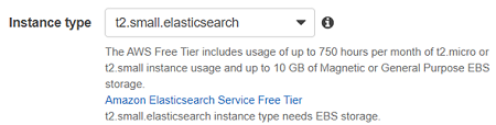 Amazon Elasticsearch instance type