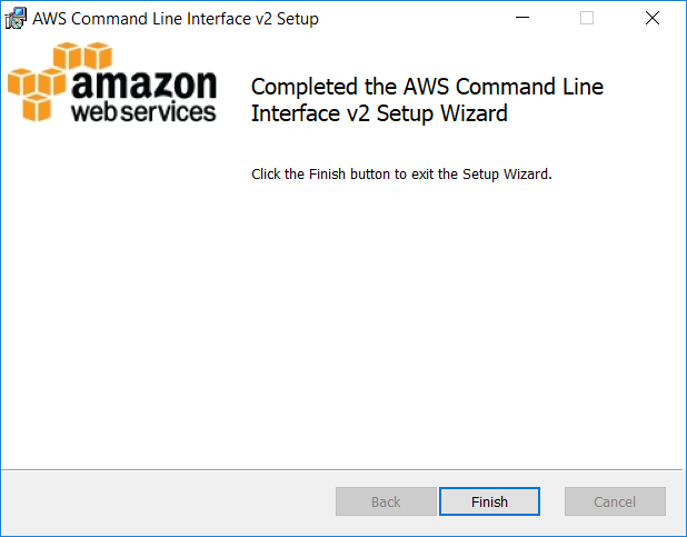 AWS CLI installation completed