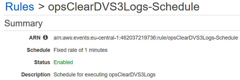 schedule AWS Lambda functions using Amazon CloudWatch rules