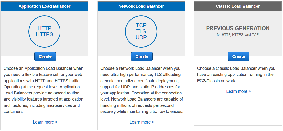 create Network Load Balancer