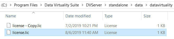 Data Virtuality license file license.lic