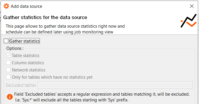 gathering statistics for Redshift Data Virtuality data source