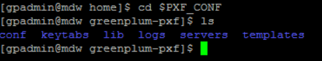 Greenplum PXF configuration path