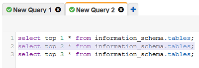 Redshift Query Editor feature